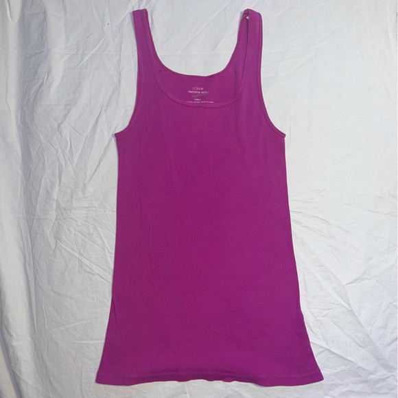 JCrew Fuschia / cream featherweight tank top bundle - Picture 7 of 9